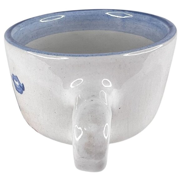 M A Hadley Pottery Farmers Wife Cup THE END Coffee Mug Signed Farm Country Scene - Picture 4 of 7